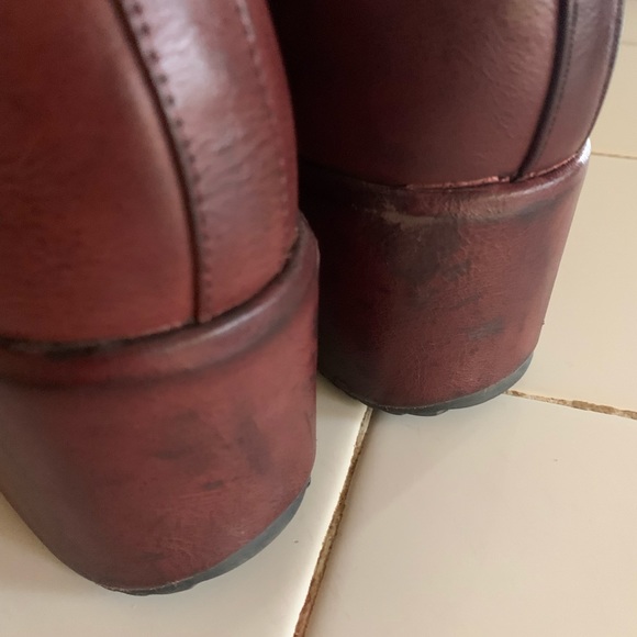 Women’s Beston Maroon Platform Ankle Boot- 10 - Picture 3 of 8